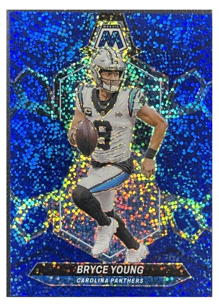2024 Panini Mosaic Base Set Bryce Young Blue Sparkle #29 card