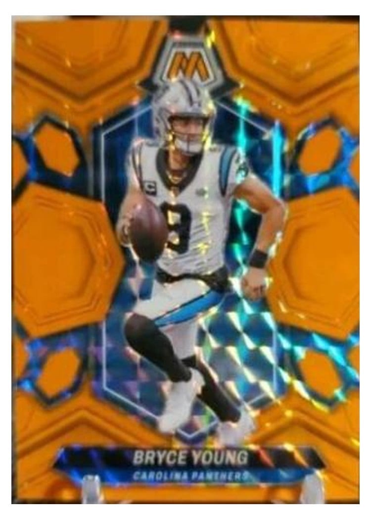 2024 Panini Mosaic Base Set Bryce Young Orange Fluorescent #29 card