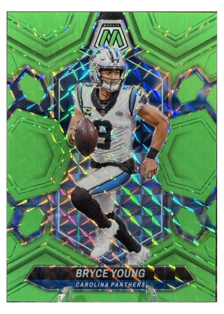 2024 Panini Mosaic Base Set Bryce Young Green Fluorescent #29 card