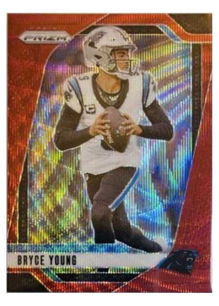 2024 Panini Prizm Base Set Bryce Young Red Wave #37 card