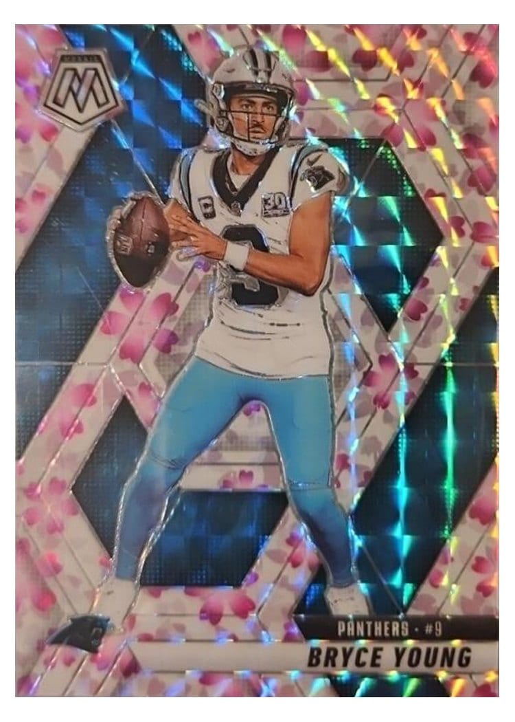 2025 Panini Mosaic Base Set Bryce Young Choice Cherry Blossom #86 card