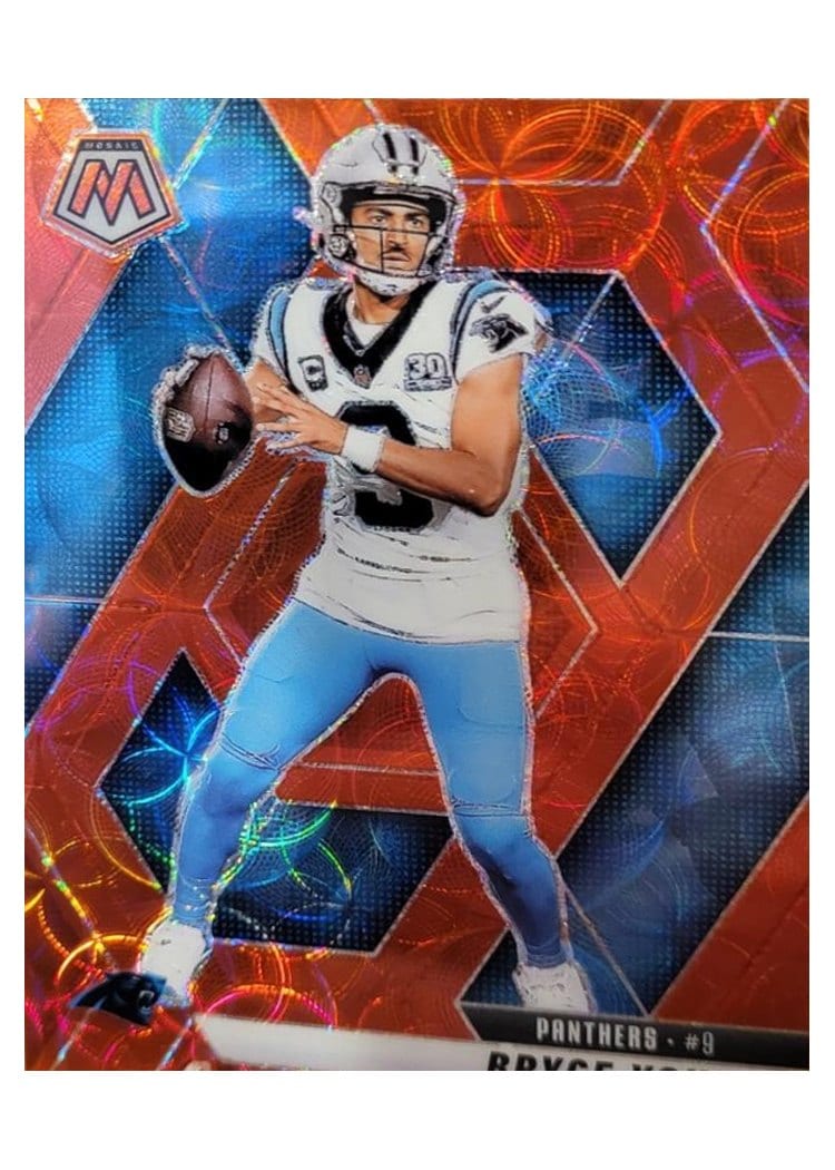 2025 Panini Mosaic Base Set Bryce Young Red Scope #86 card