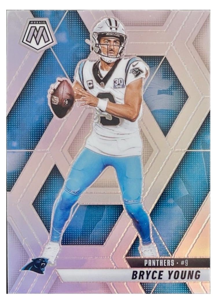 2025 Panini Mosaic Base Set Bryce Young Silver #86 card