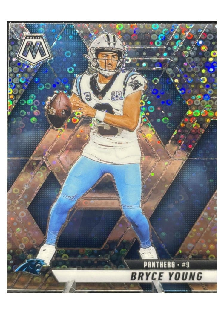 2025 Panini Mosaic Base Set Bryce Young No Huddle Silver #86 card