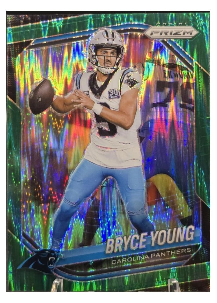 2025 Panini Prizm Base Set Bryce Young Green Flash #5 card
