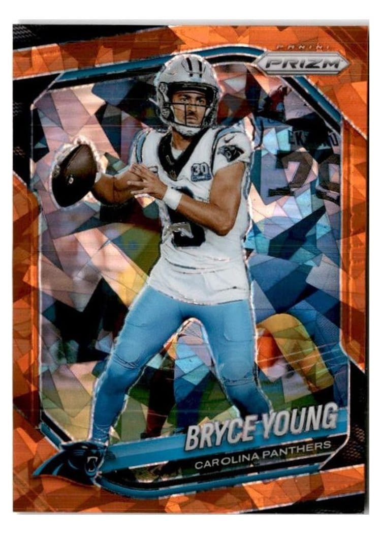 2025 Panini Prizm Base Set Bryce Young Orange Ice #5 card