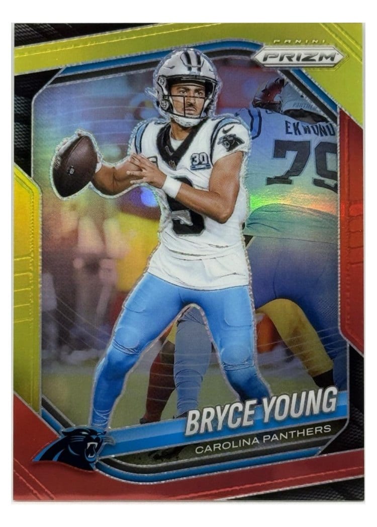 2025 Panini Prizm Base Set Bryce Young Red Yellow #5 card