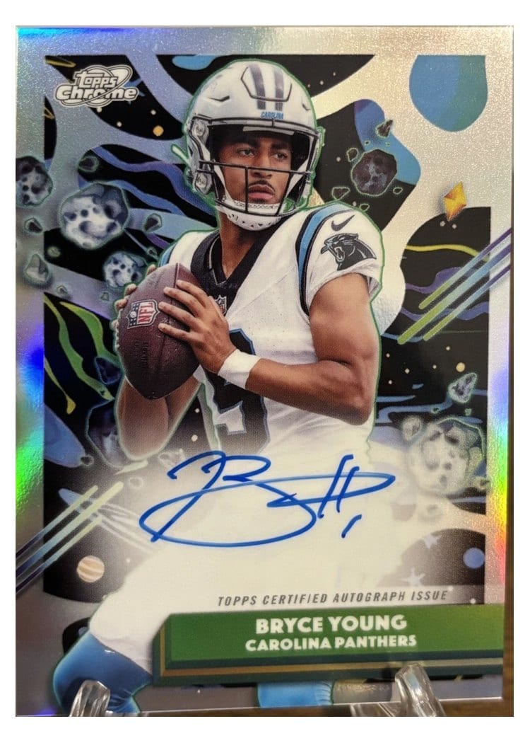 2025 Topps Cosmic Chrome Cosmic Chrome Autographs Bryce Young #CCA-BY card