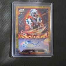 2025 Topps Cosmic Chrome Solar Flares Signatures Bryce Young #SFS-BY card