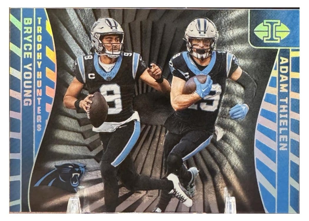 2024 Panini Illusions Trophy Hunters Bryce Young/Adam Thielen #8 card
