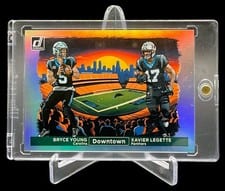 2024 Donruss Horizontal Downtown! Bryce Young / Xavier Legette #13