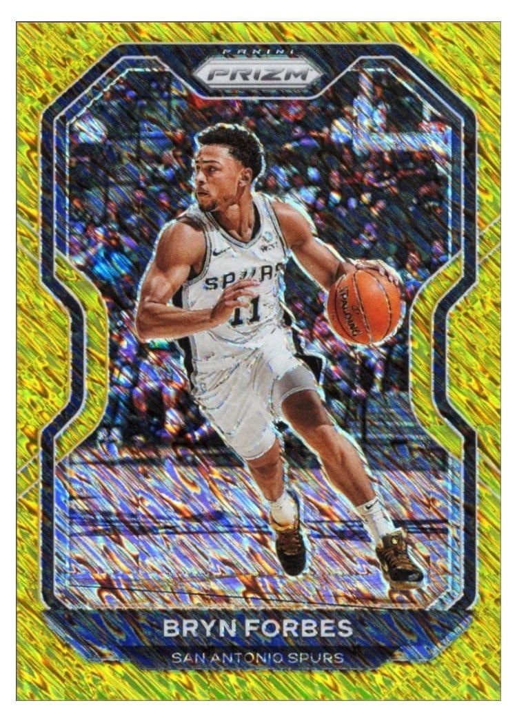 2020-21 Panini Prizm Base Set Bryn Forbes Gold Shimmer Prizm #232 card