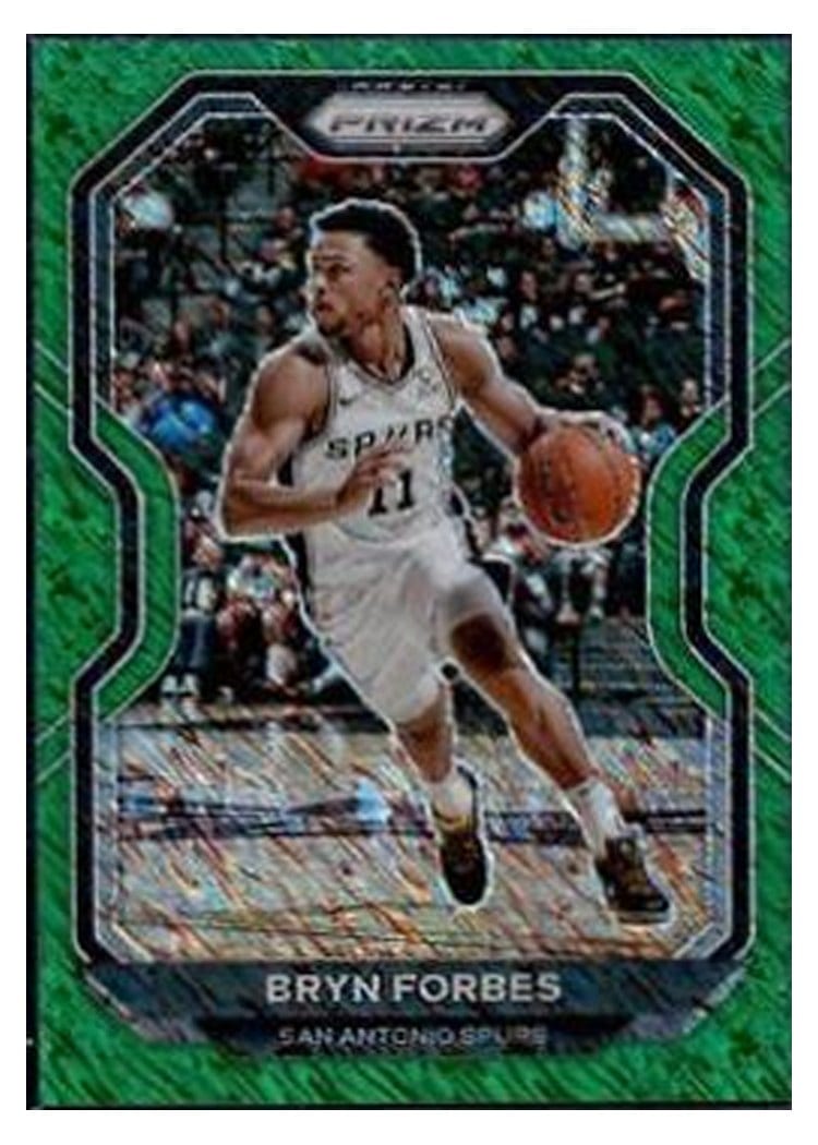 2020-21 Panini Prizm Base Set Bryn Forbes Green Shimmer Prizm #232 card