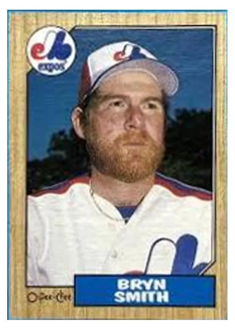 1987 O Pee Chee Bryn Smith card