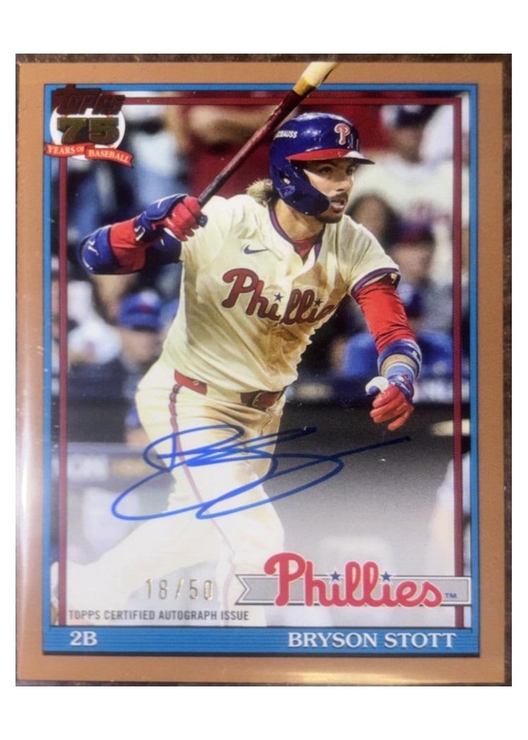 2026 Topps 1991 Topps Autographs Bryson Stott #91A-BS card