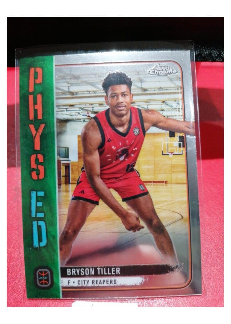 2023-24 Topps Chrome OTE Phys Ed Bryson Tiller #PE-14 card