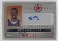 2024 Topps Chrome McDonald's All-American New Hire Badge Autographs Refractor Bryson Tucker #NHB-BRY card