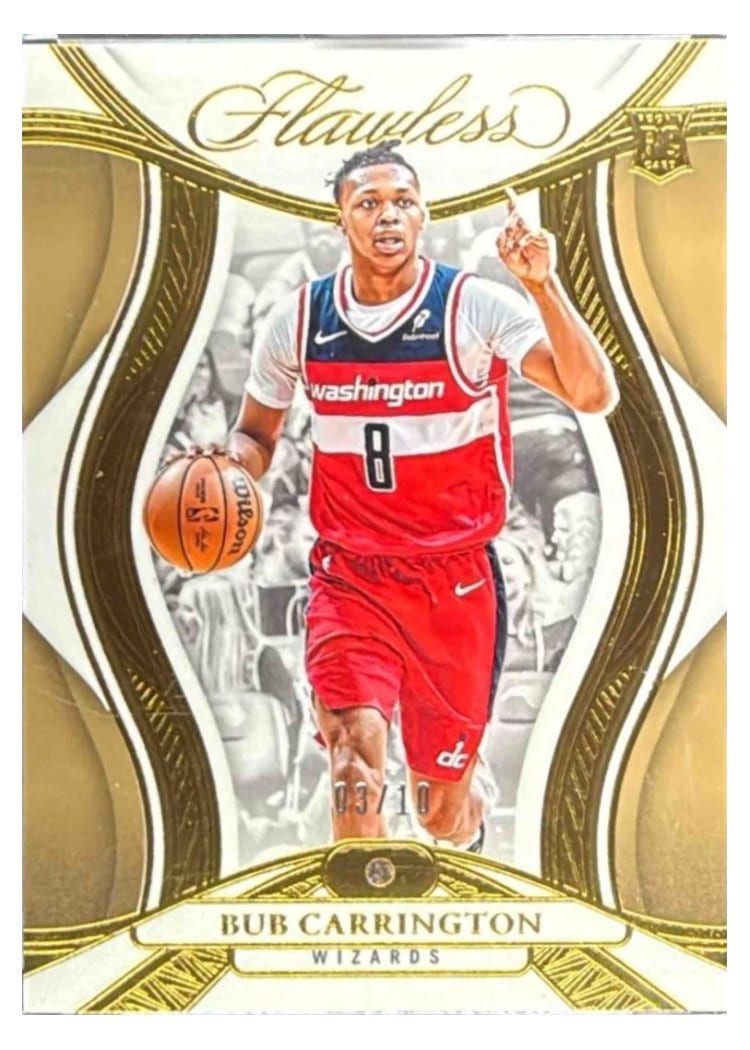 2024-25 Panini Flawless Base Gems Bub Carrington #86 card
