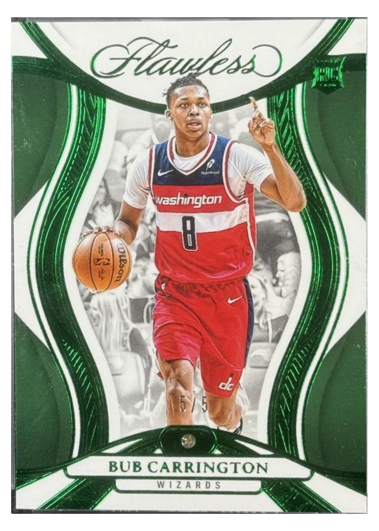 2024-25 Panini Flawless Base Gems Bub Carrington #86 card