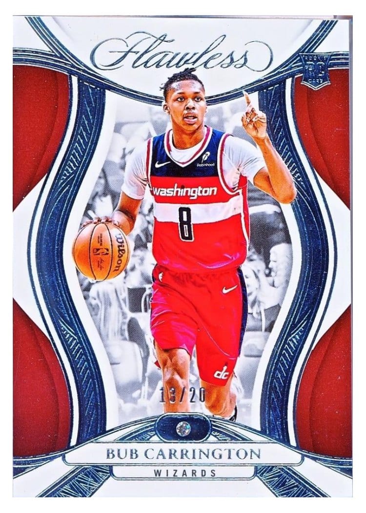 2024-25 Panini Flawless Base Gems Bub Carrington #86 card