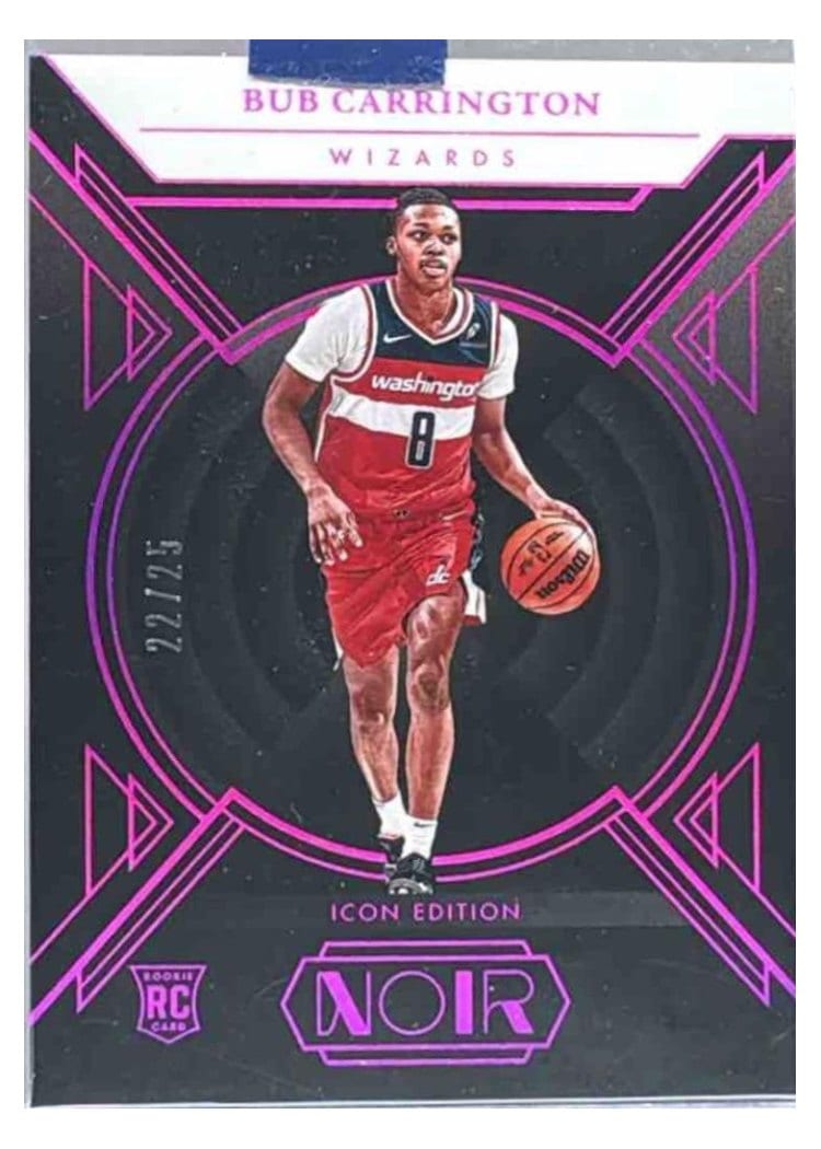 2024-25 Panini Noir Base Set Bub Carrington #182 card