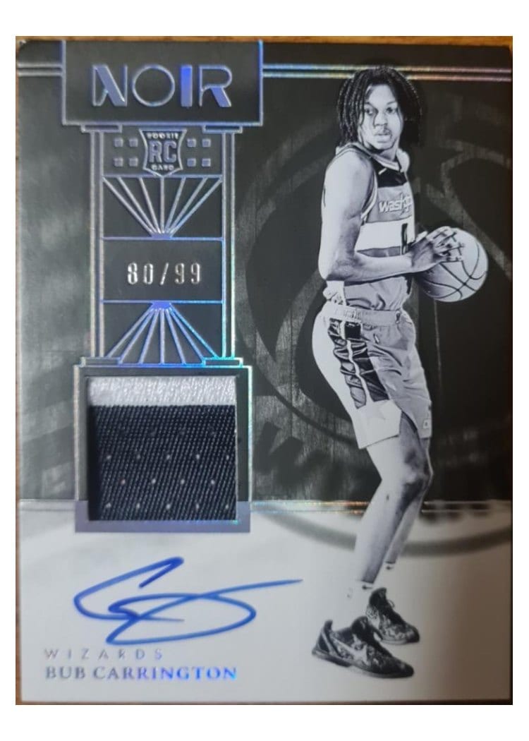 2024-25 Panini Noir Base Set Bub Carrington #331 card