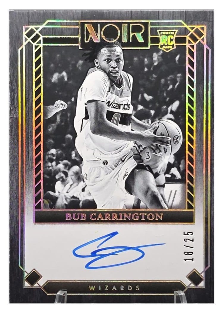 2024-25 Panini Noir Base Set Bub Carrington #399 card