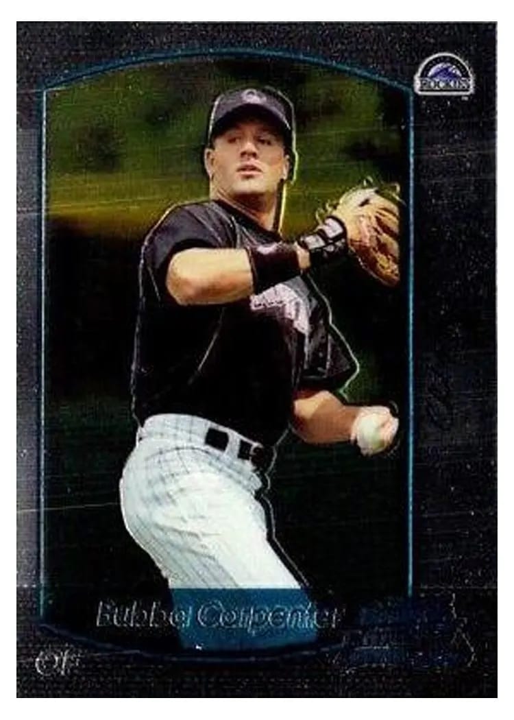 2000 Bowman Chrome Draft Picks Bubba Carpenter #48 card