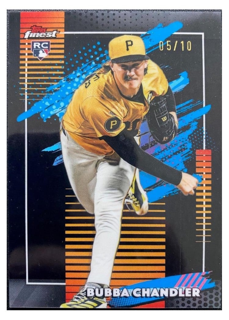2026 Topps Finest Bubba Chandler Black X-Fractor #182 card