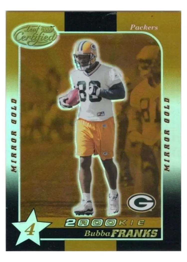 2000 Leaf Certified Bubba Franks #198 card