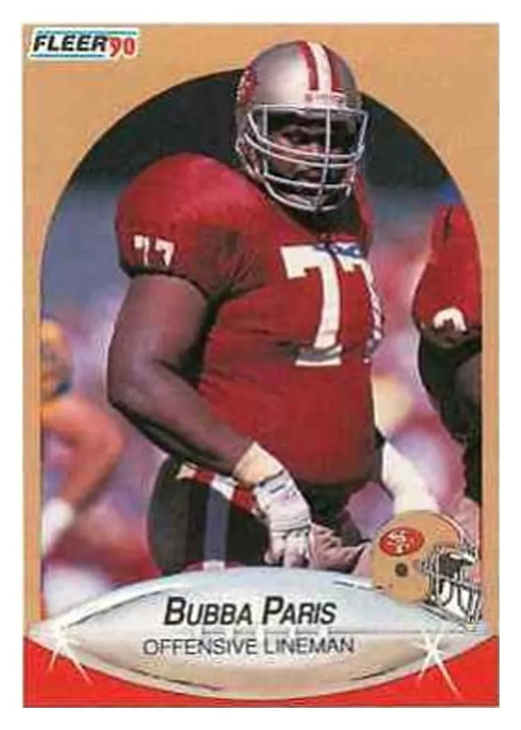 1990 Fleer Bubba Paris #11 card