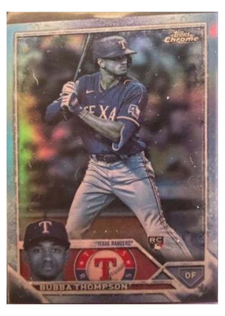 2023 Topps Chrome Base Set Bubba Thompson #58 card