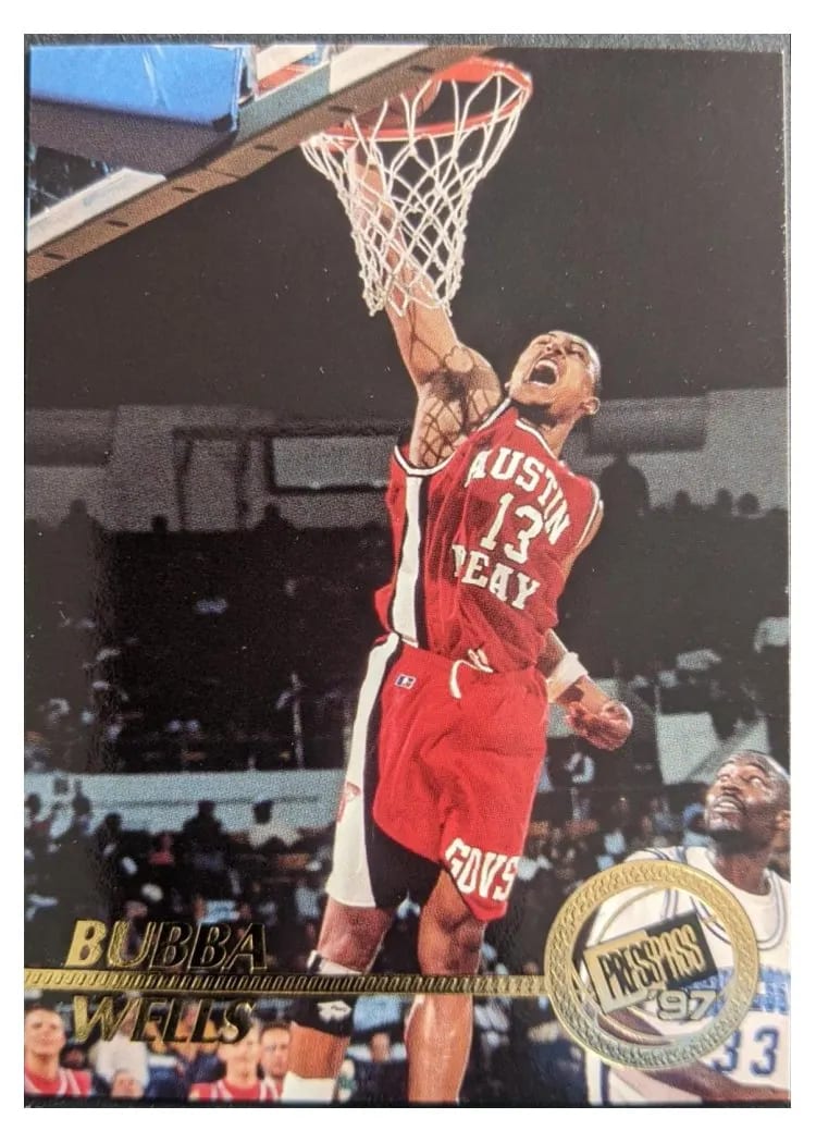 1997 Press Pass Bubba Wells #29 card
