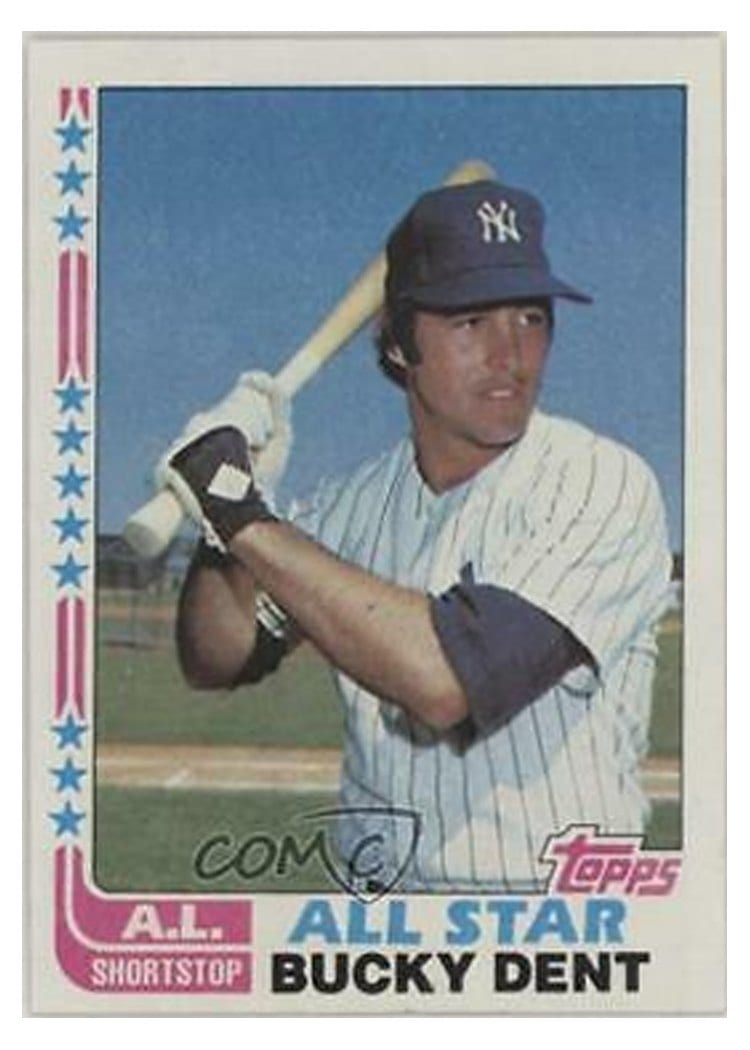 1982 Topps Bucky Dent #550 card