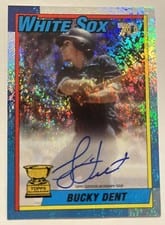 2021 Topps All-Star Rookie Cup Autographs HoloFractor Bucky Dent #LCA-BD card