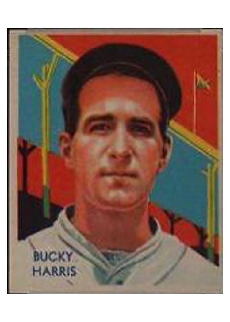 1935 Diamond Stars Bucky Harris #91 card