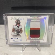 2024 Panini Flawless Rookie Patch Autographs Bucky Irving #19 card
