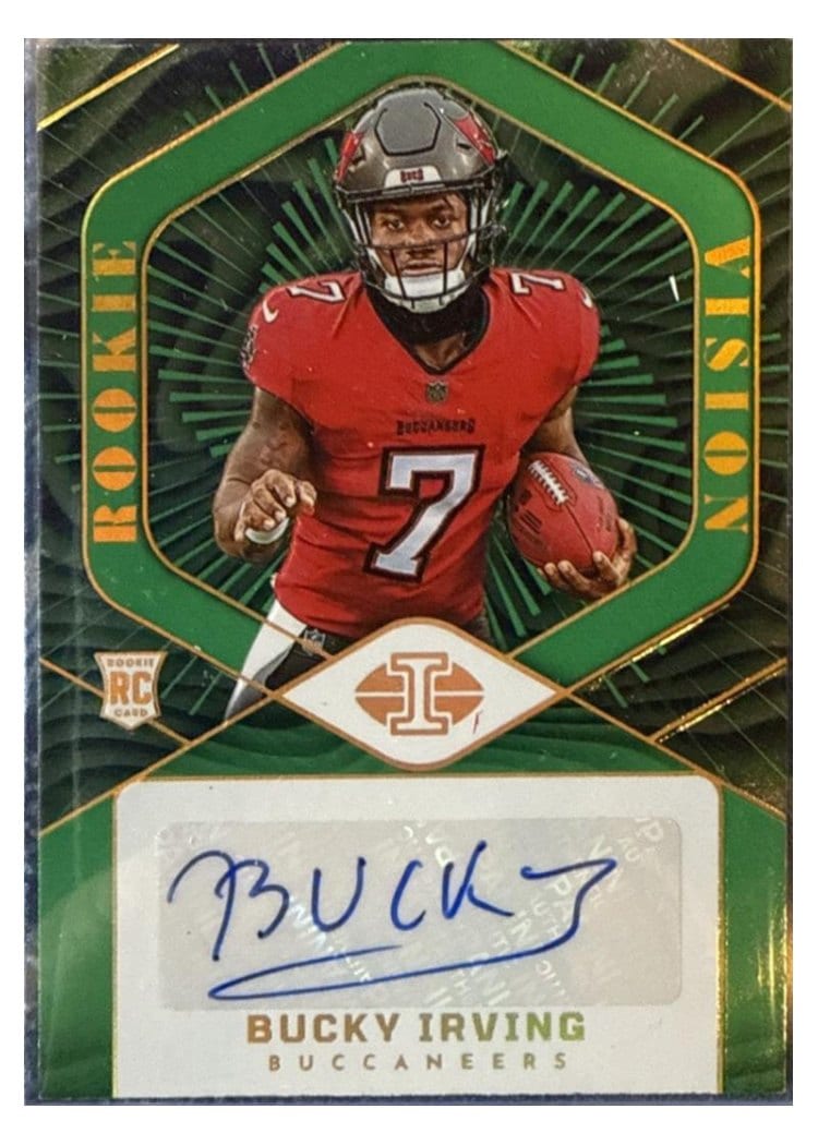 2024 Panini Illusions Rookie Vision Signatures Bucky Irving #18 card