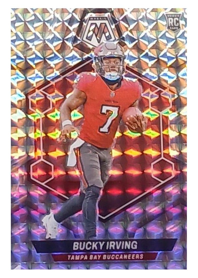 2024 Panini Mosaic Base Set Bucky Irving Mosaic #385 card