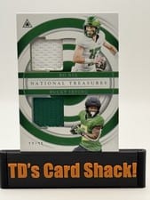 2024 Panini National Treasures Rookie Dual Materials Bucky Irving #9 card