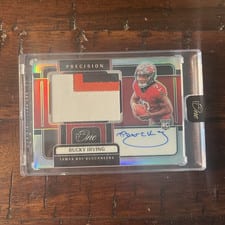 2024 Panini One Precision Rookie Patch Autographs Bucky Irving #321 card