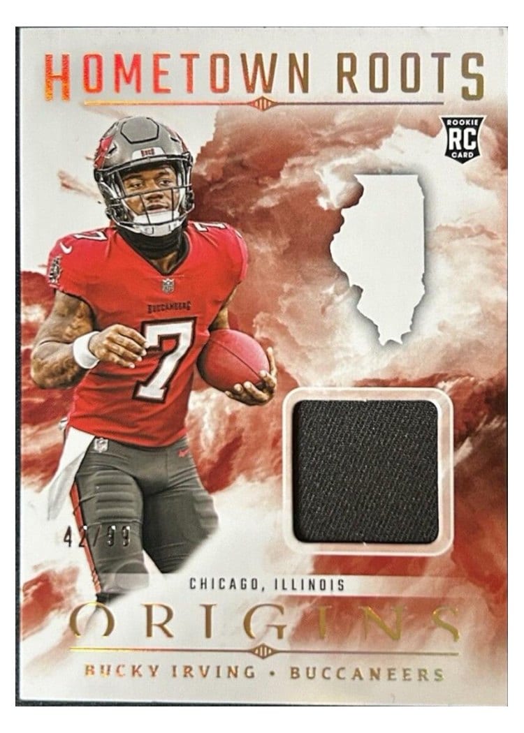 2024 Panini Origins Hometown Roots Relics Bucky Irving #HRO-BIR card