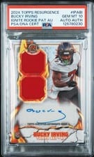 2024 Topps Resurgence Ignite Rookie Relic Autographs Bucky Irving #IPA-BI card