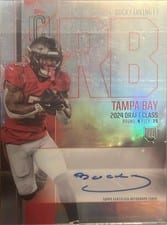 2024 Topps Signature Class Rookie Class Chrome Autographs Bucky Irving #RCV-BI card