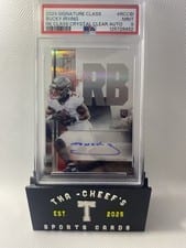 2024 Topps Signature Class Rookie Class Crystal Clear Autographs Bucky Irving #RCC-BI card