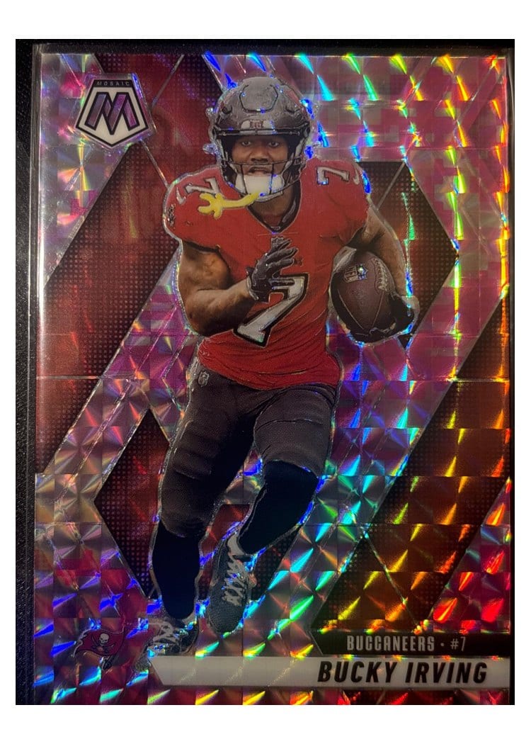 2025 Panini Mosaic Base Set Bucky Irving #99 card