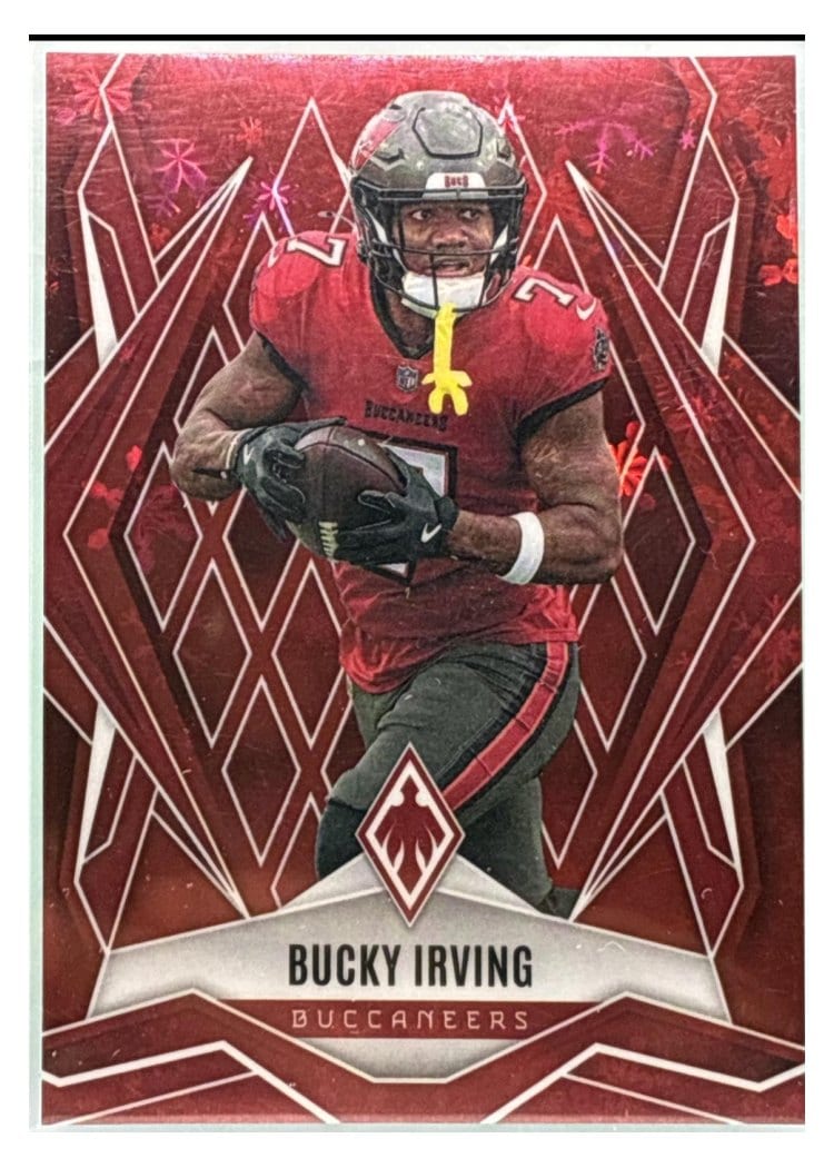 2025 Panini Phoenix Base Set Bucky Irving Red Winter #6 card