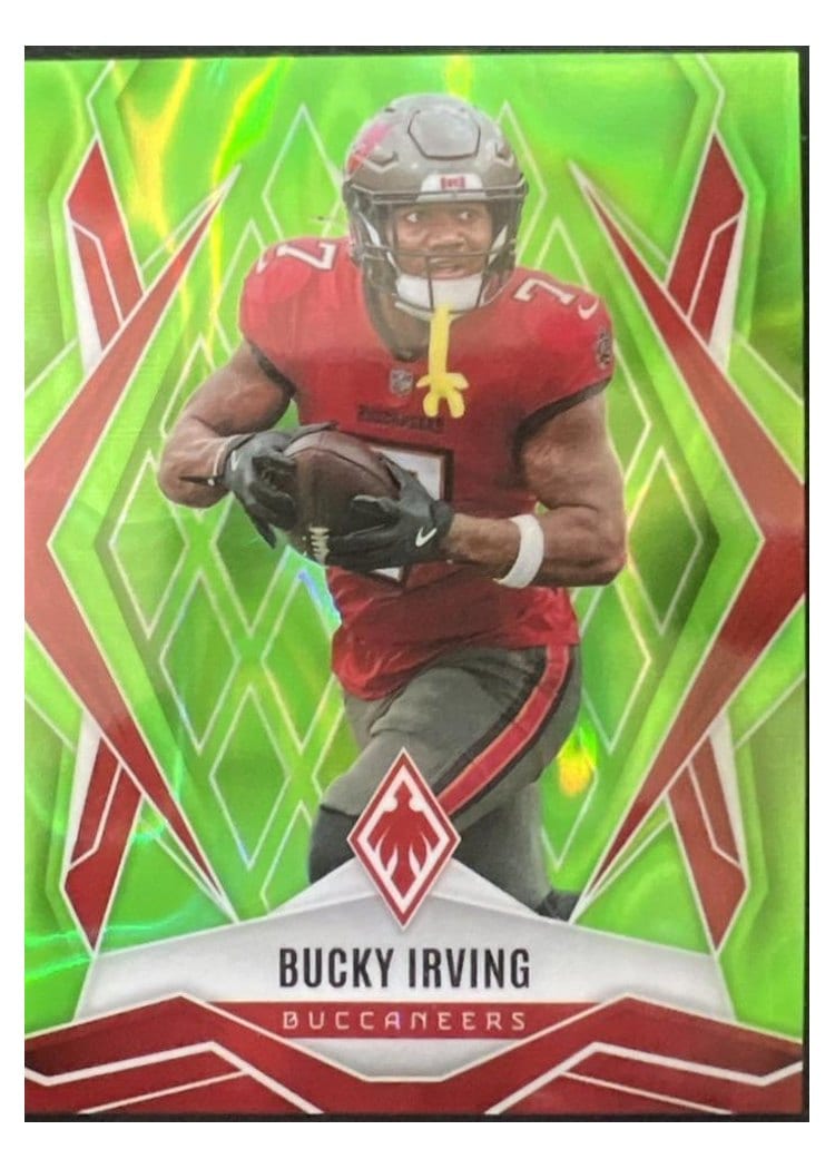 2025 Panini Phoenix Base Set Bucky Irving Lime Green Lava #6 card