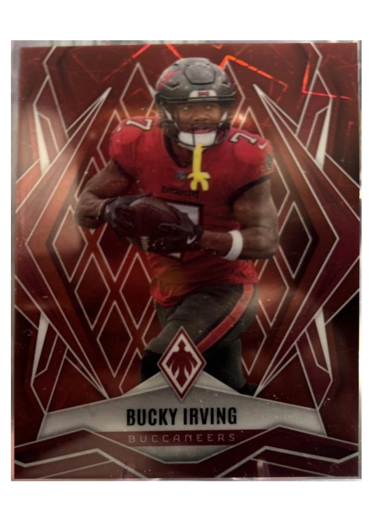 2025 Panini Phoenix Base Set Bucky Irving Red Lazer #6 card