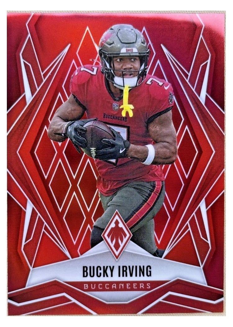 2025 Panini Phoenix Base Set Bucky Irving Red #6 card